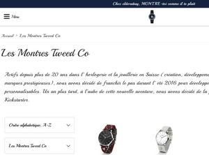 Our Tweed Co. watches available at Eldorabay - A new Swiss showcase