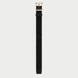 Bracelet noir tressé Tweed Co. – Modèle Anna, élégant et minimaliste, compatible charms