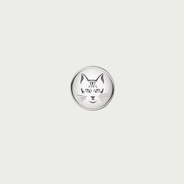 Charm Chat Tweed Co. en acier inoxydable 316L – bijou élégant et mystérieux pour bracelet interchangeable